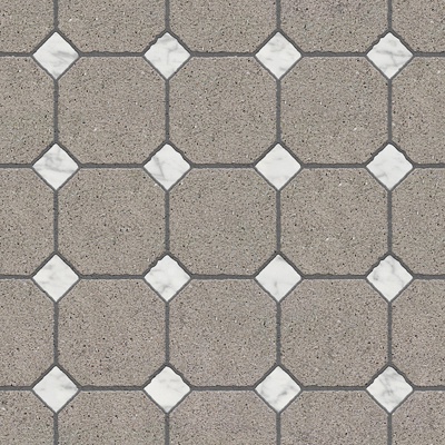 Seamless parquet cement floor tile pavement road ground square paving