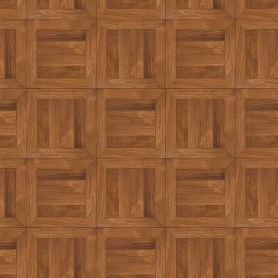 Seamless Geometric Square Parquet Pattern Textured Wood Floor