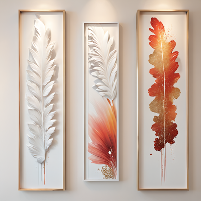 Abstract Hanging Painting Joint Painting Modern Light Luxury Hanging Painting Light Luxury French Hanging Painting