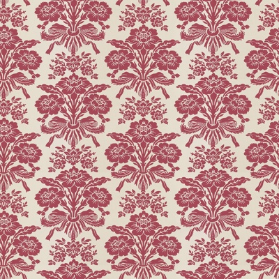 Seamless Red European French Classical Pattern Wallpaper Wall Cloth Wall Cloth