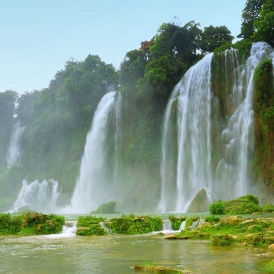 Outdoor Waterfall Scenery