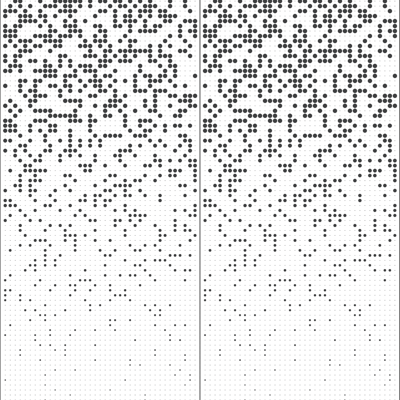 Gradient perforated plate hollow plate