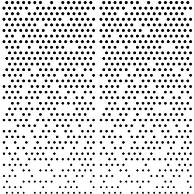 Black and White Gradient Round Perforated Plate Gradient Perforated Plate