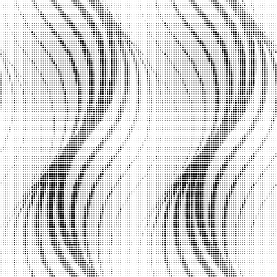 Abstract Curve Gradient Texture Perforated Panel