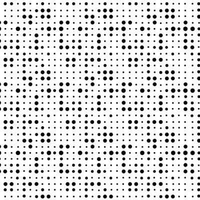 Black and white perforated aluminum plasterboard