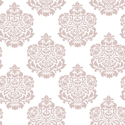 Seamless White European French Classical Pattern Wallpaper Wall Cloth Wall Cloth