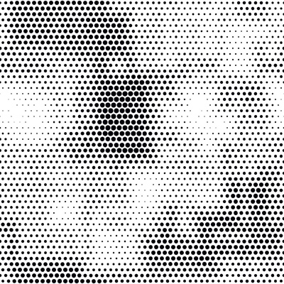 Perforated aluminum plate black and white gradient