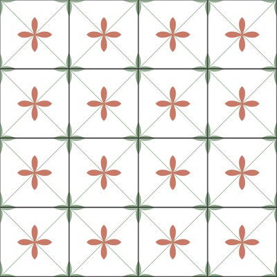 Nordic small fresh pattern tiles