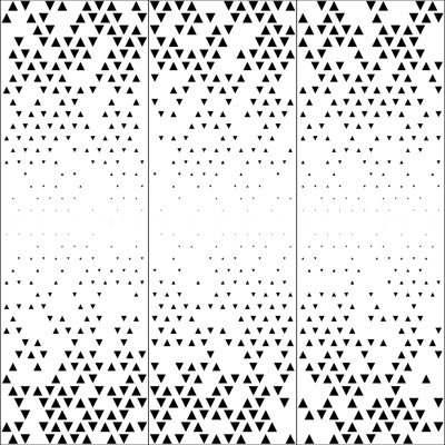 Black and white gradient metal perforated plate