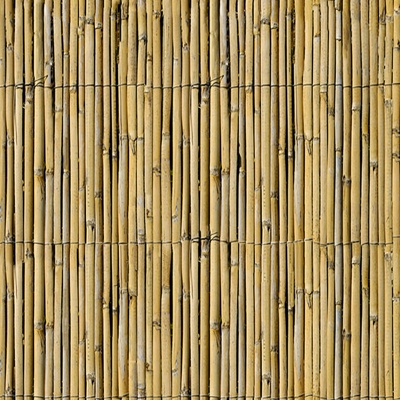 Seamless yellow distressed bamboo pole bamboo fence