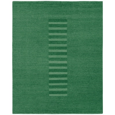 green geometric carpet