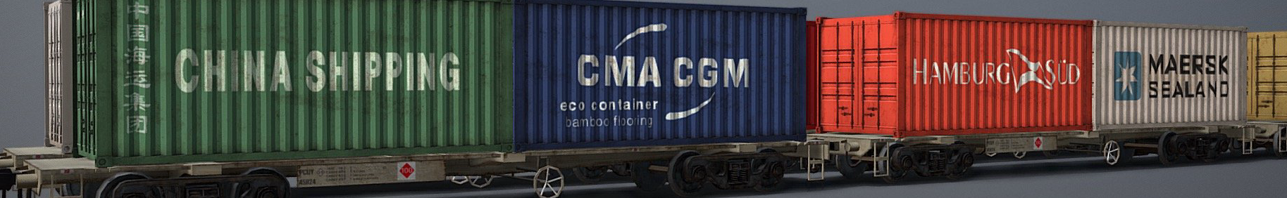 Container truck car transporter