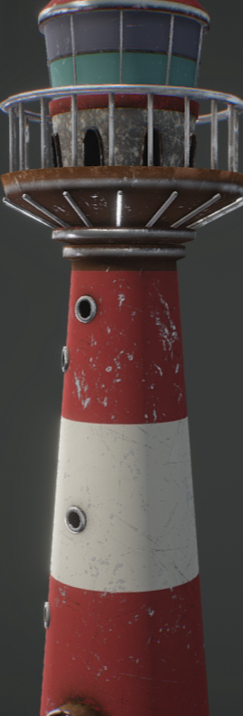 Industrial wind lighthouse watchtower