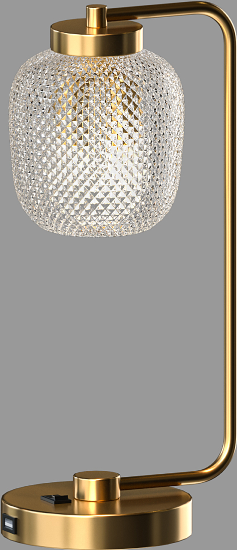 Modern glass table lamp