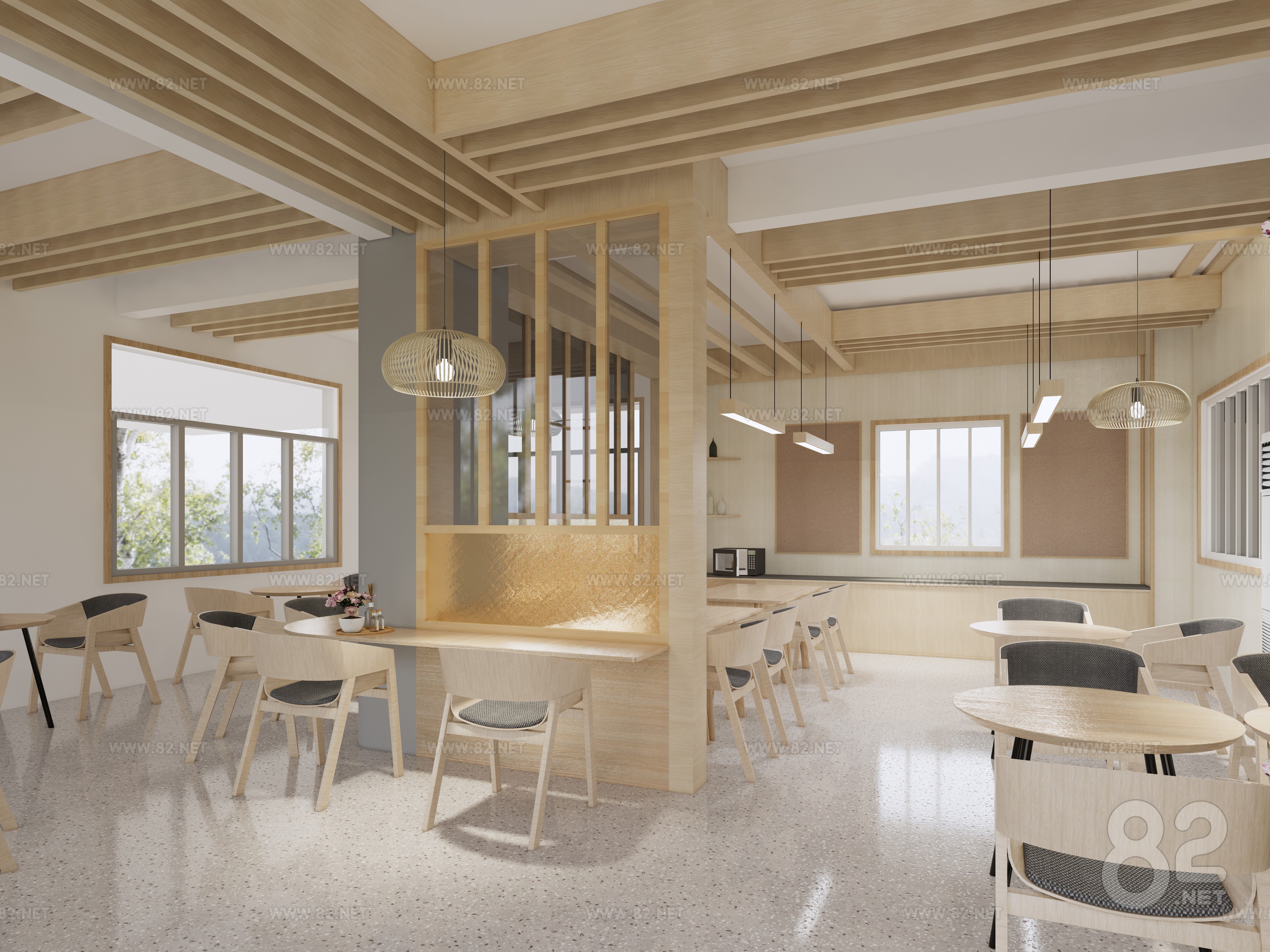 Modern Style Kindergarten Teachers' Restaurant
