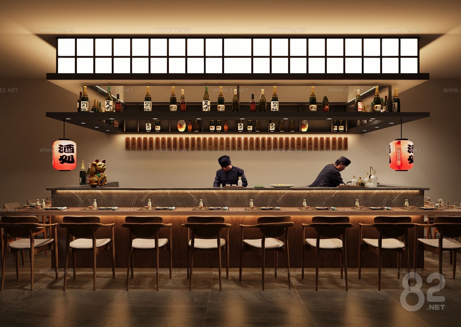 Self Service Table Design Self-service table of Japanese food shop Sketchup Model | SketchUp(.skp ...