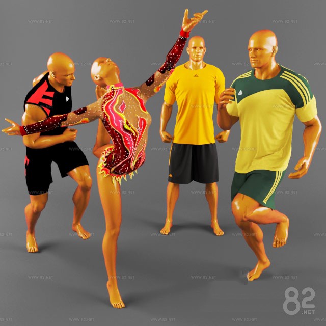 Clothing Model Figure Model Sportswear