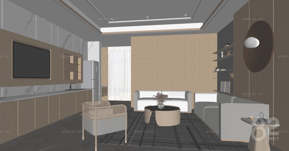 VIP Reception Room Modern Reception Lounge | SketchUp(.skp) - 82Models