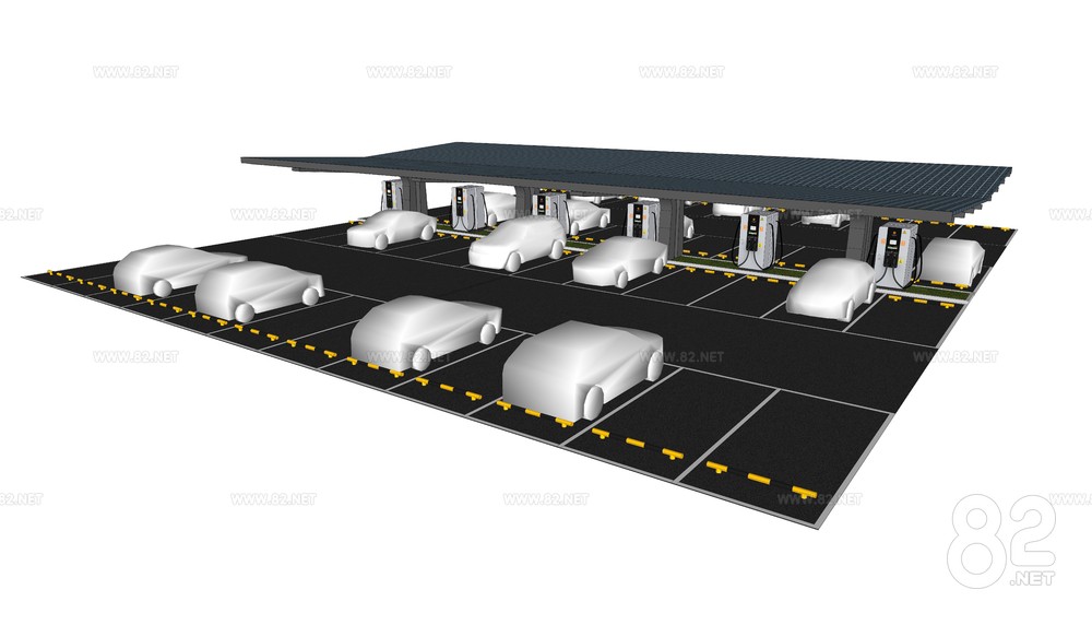 Solar parking charging station