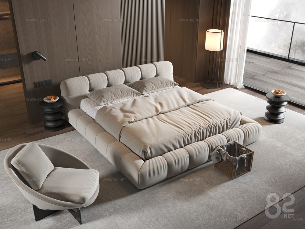 Minotti double bed