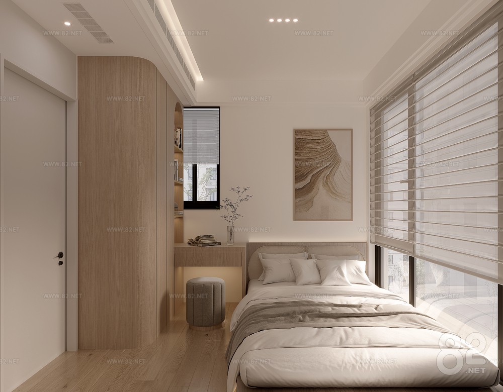 The bedroom is free.