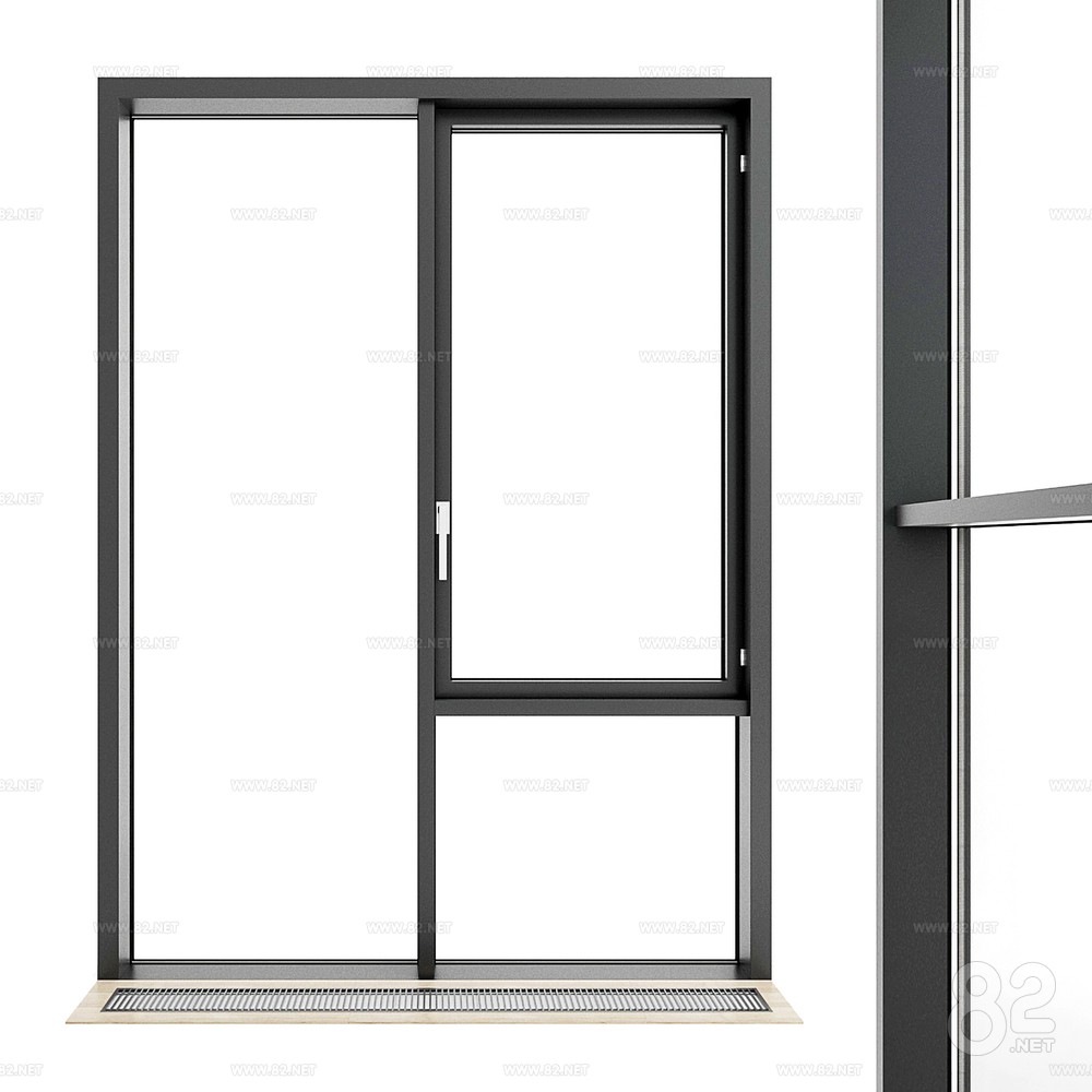 Window Frame 3ds Max Floor-to-ceiling window frame | 3Ds Max(.max) - 82Models