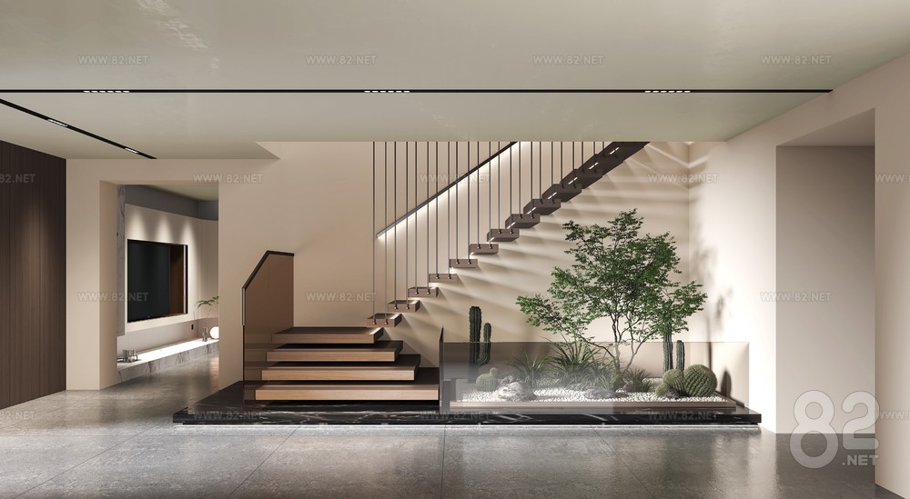 Modern corner staircase staircase