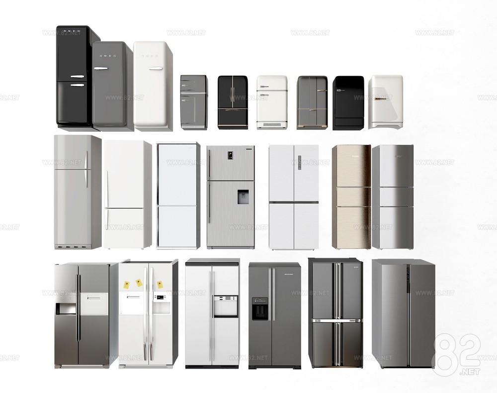 Freezer 3ds Model Freezer Refrigerator | 3Ds Max(.max) - 82Models