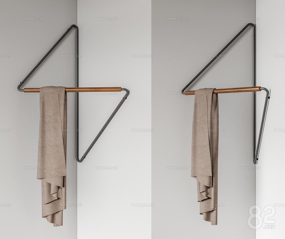 Textile Rack Skp Towel rack | SketchUp(.skp) - 82Models