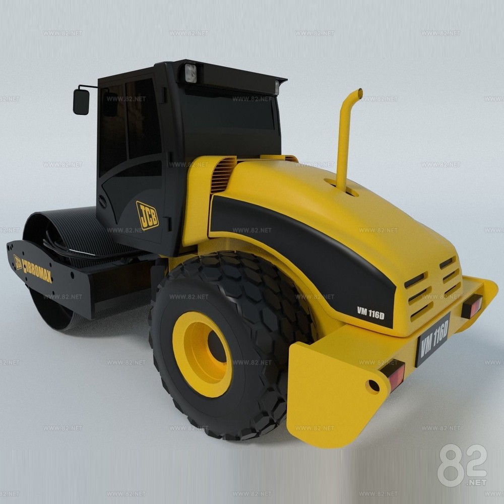 JCB VM115 Compactor 3D Model | 3Ds Max(.max) - 82Models