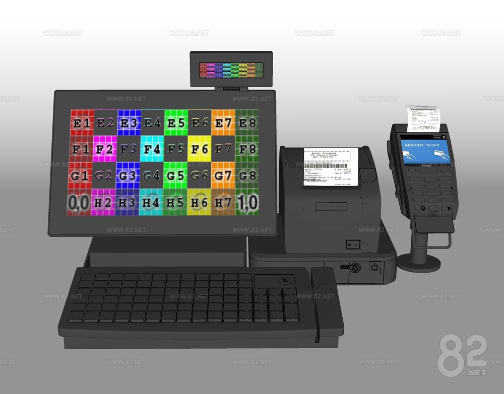Modern cash register POS machine point stand-alone