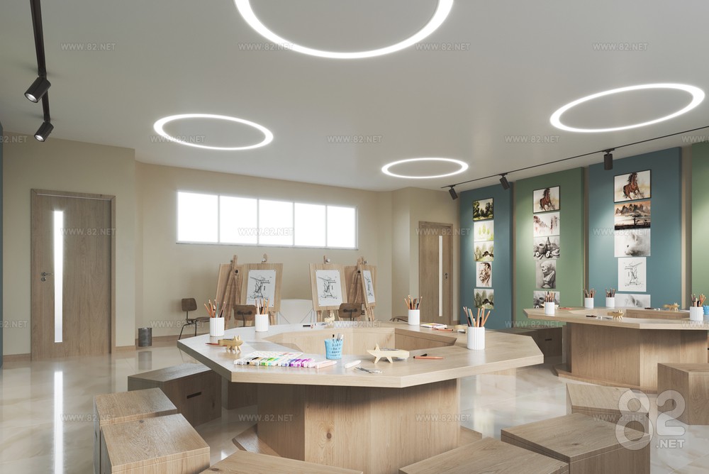 Modern Art Training Classroom