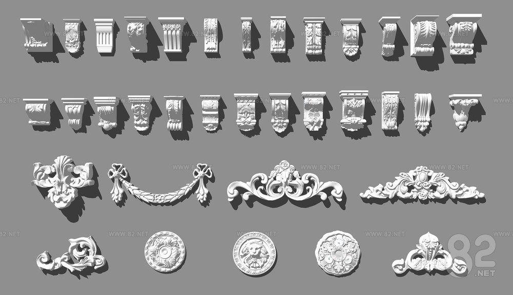 European-style carved