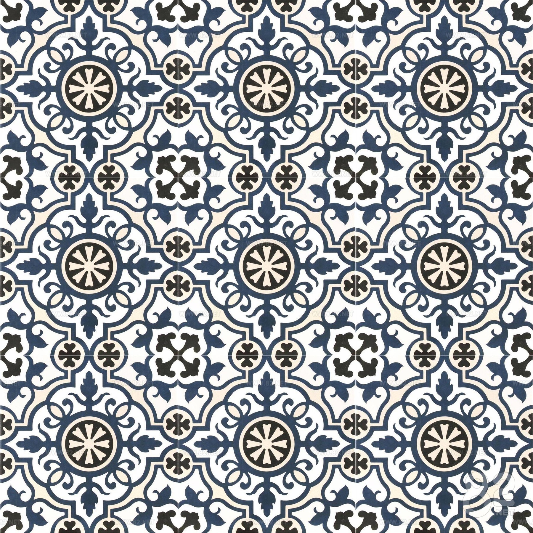 French Vintage Pattern Tile Tile Tile 3D | Texture Maps (.jpg .png ...