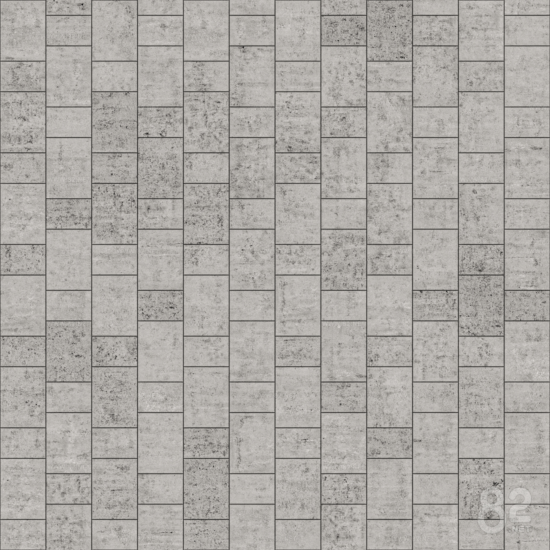 Seamless outdoor stone ground staggered brick square tile cement floor tile