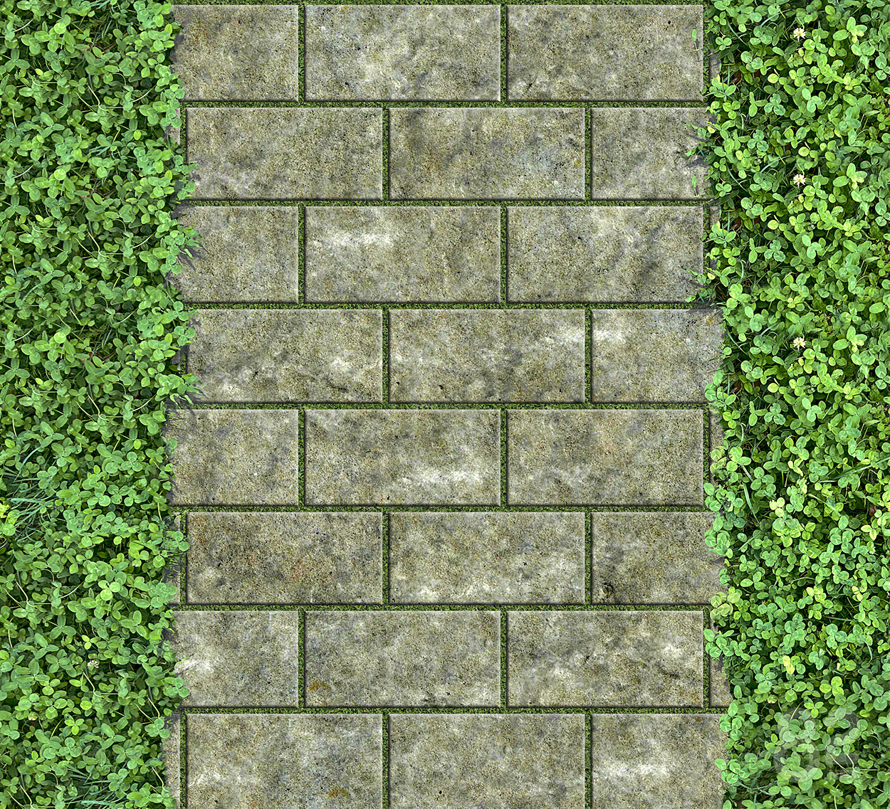 Seamless Park Permeable Brick Lawn Brick Grass Brick Parking Space ...