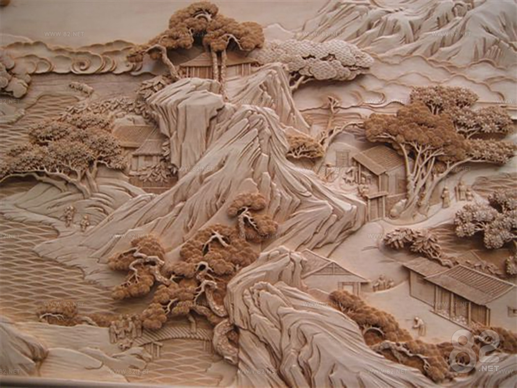 Chinese architectural relief 3D | Texture Maps (.jpg .png) - 82Models