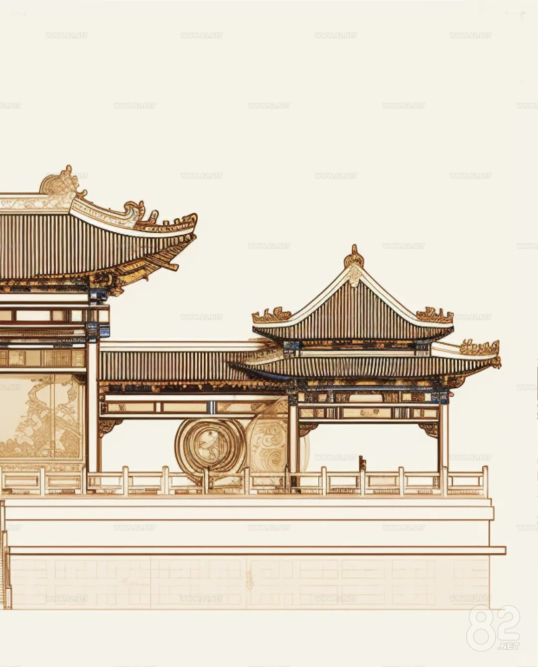 Chinese landscape background 3D | Texture Maps (.jpg .png) - 82Models