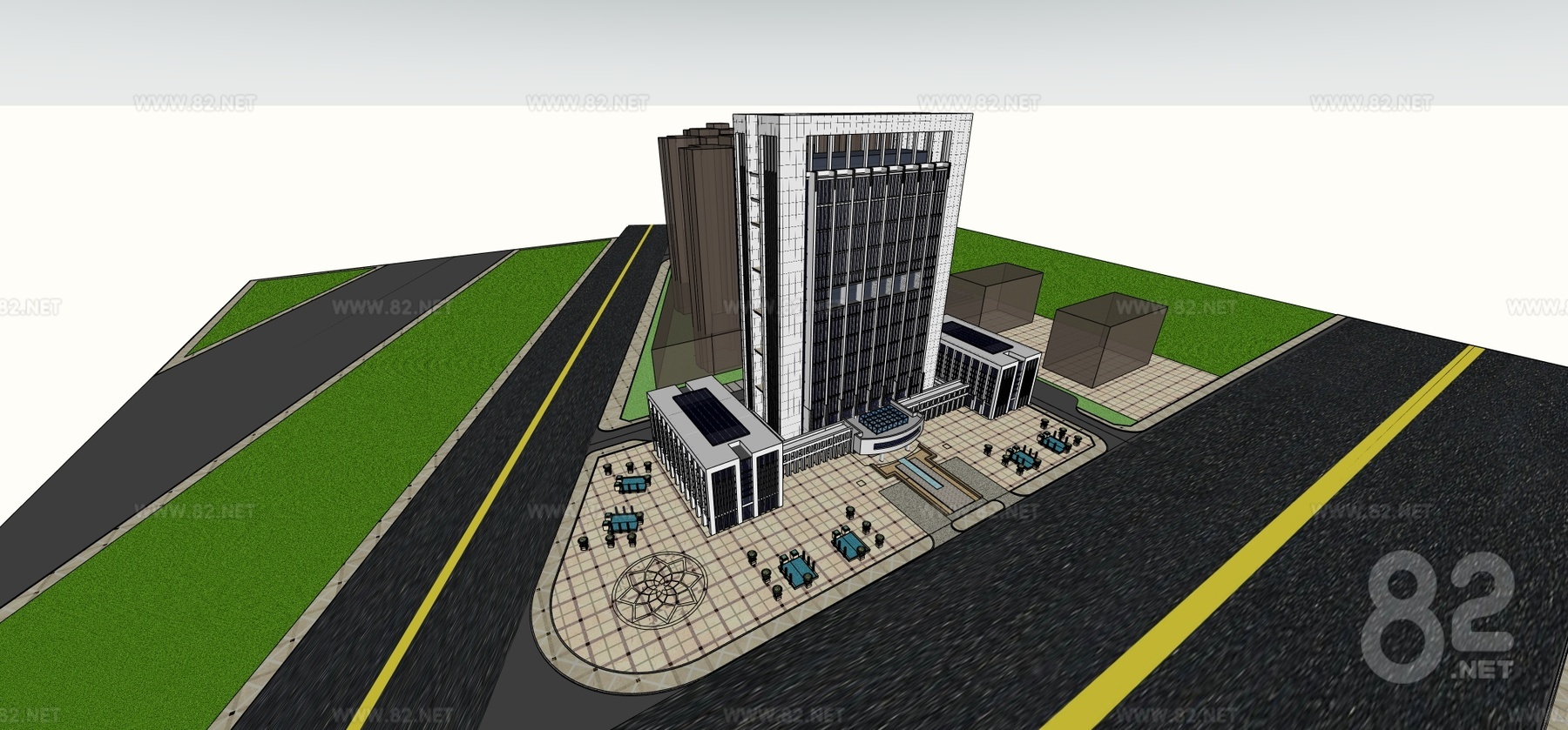 modern high-rise office building