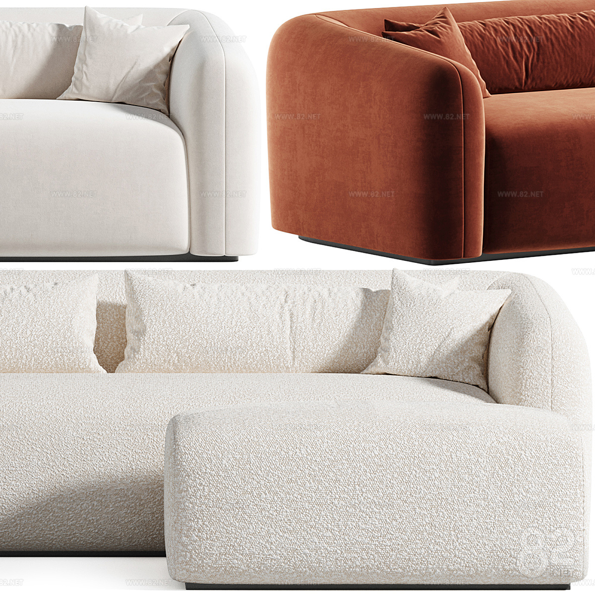 Modern Cream Style Mitchell Casual Sofa