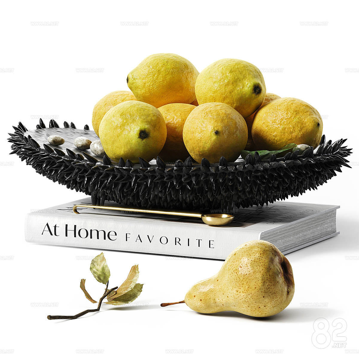 Fruit and fruit plate table ornaments