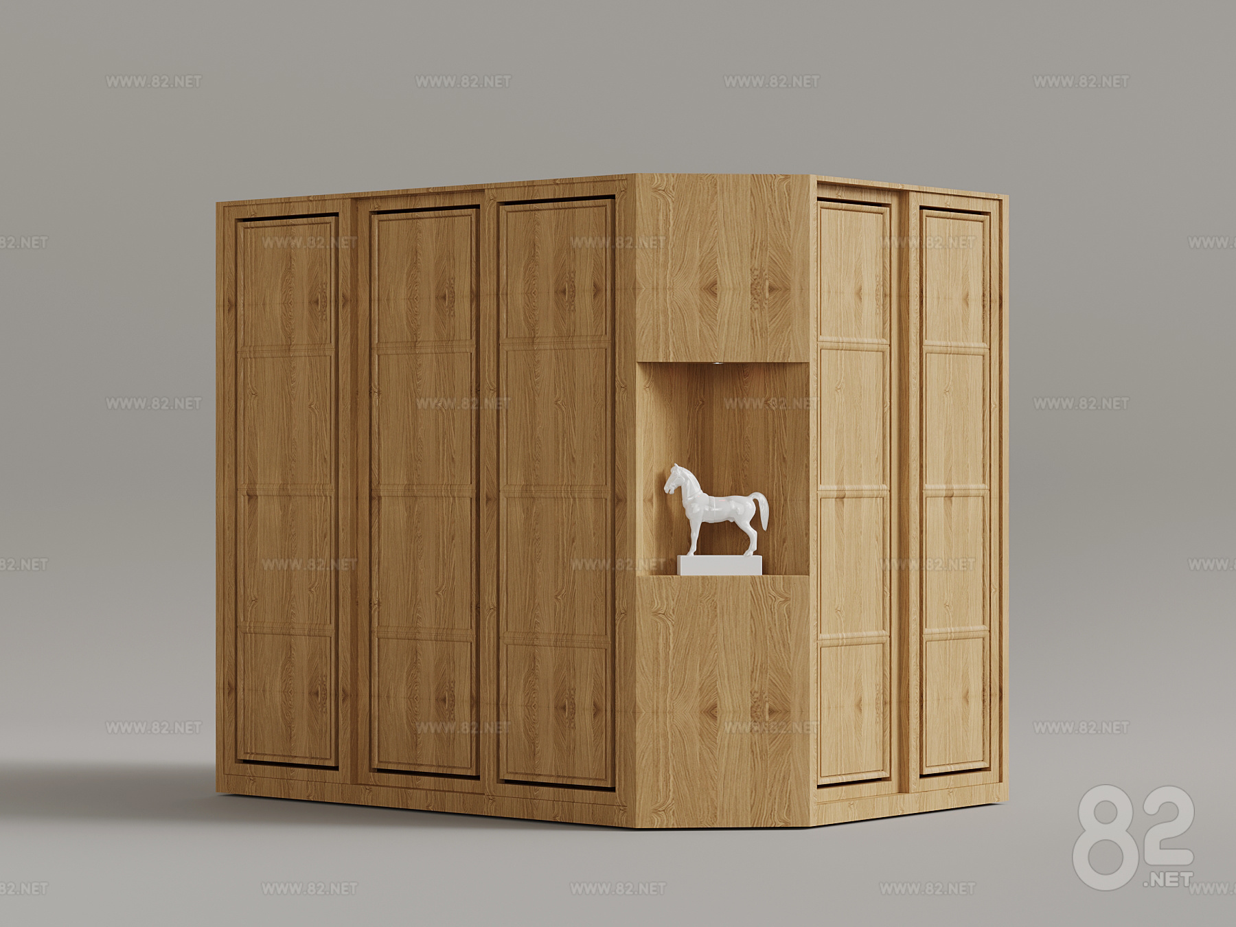 Chaines Model Wardrobe New Chinese Corner Wardrobe download 3D Model | 3Ds Max(.max ...
