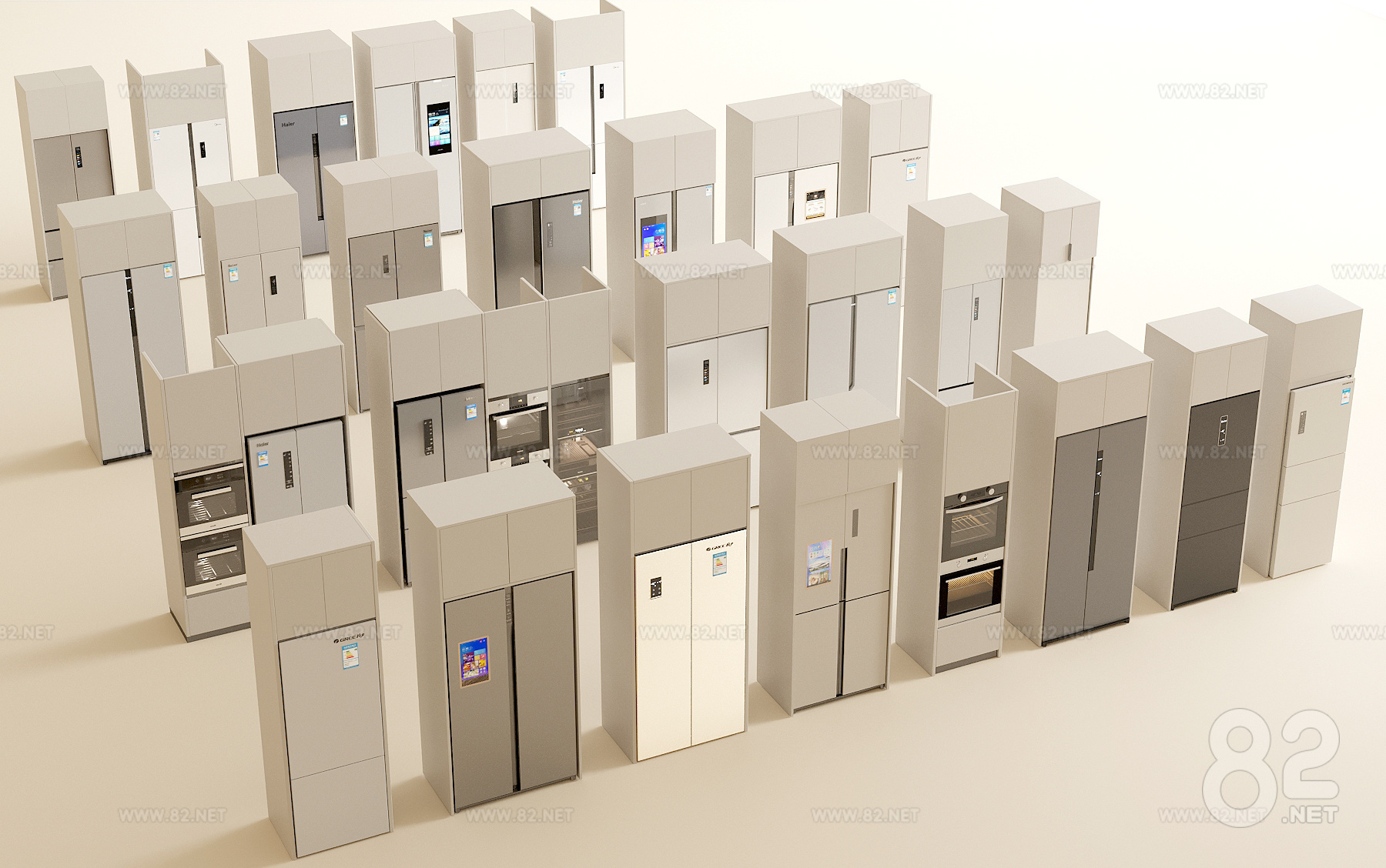 Freezer 3ds Model Refrigerator Freezer Electrical Appliances Double Door Refrigerator ...