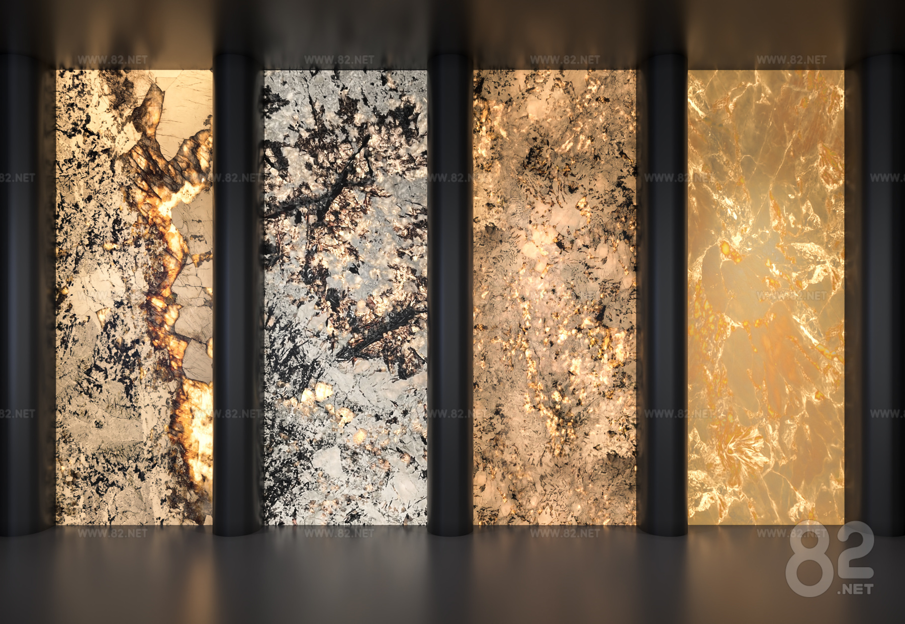 Modern light-transmitting marble Wall luminous stone light-transmitting ...