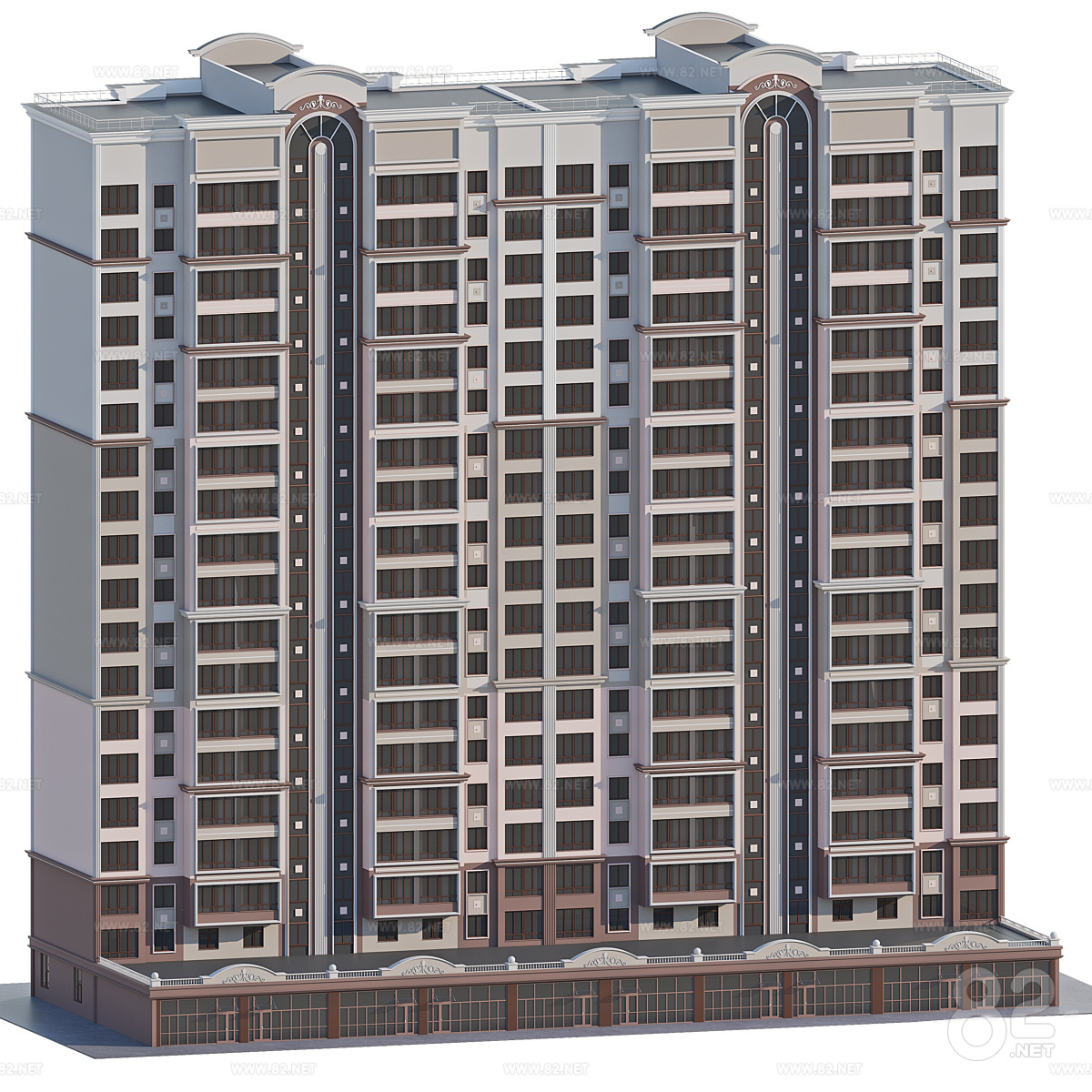 Appearance of modern Italian high-rise residential buildings download ...
