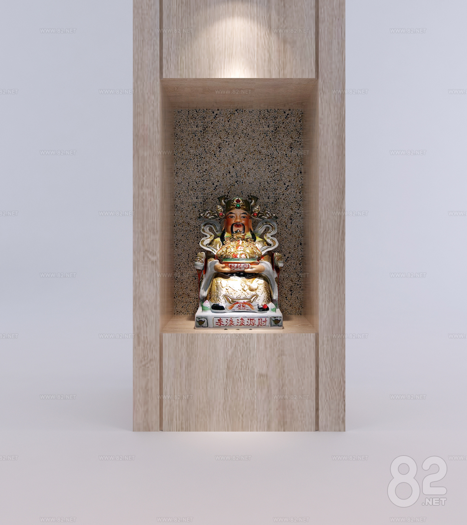Modern God of Wealth Wall Box God Buddha download | 3Ds Max(.max ...