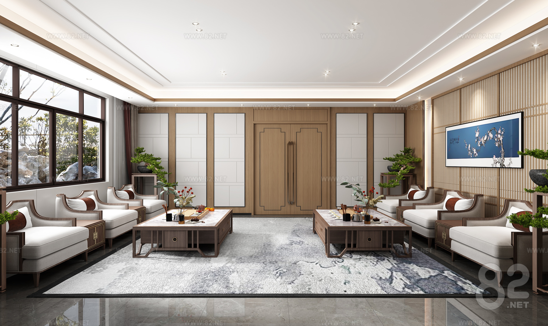 New Chinese VIP Reception Room download | 3Ds Max(.max) - 82Models