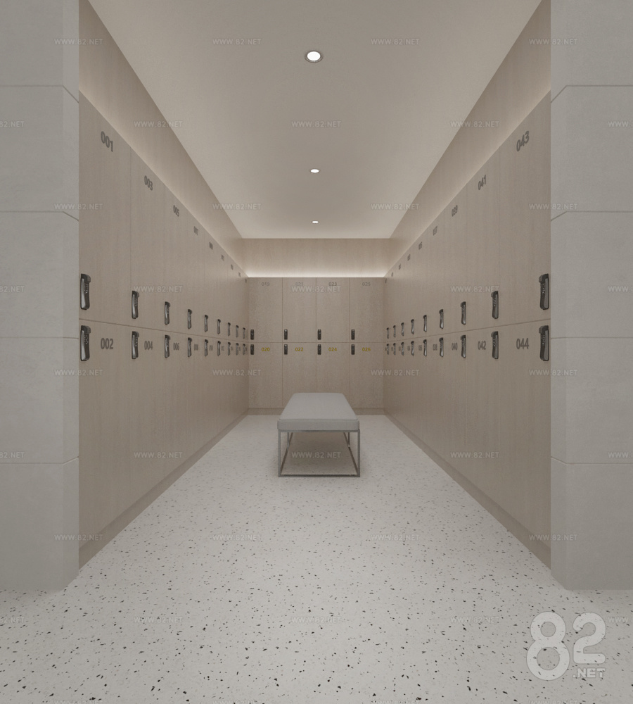 Gym locker room download 3D Model | 3Ds Max(.max) - 82Models