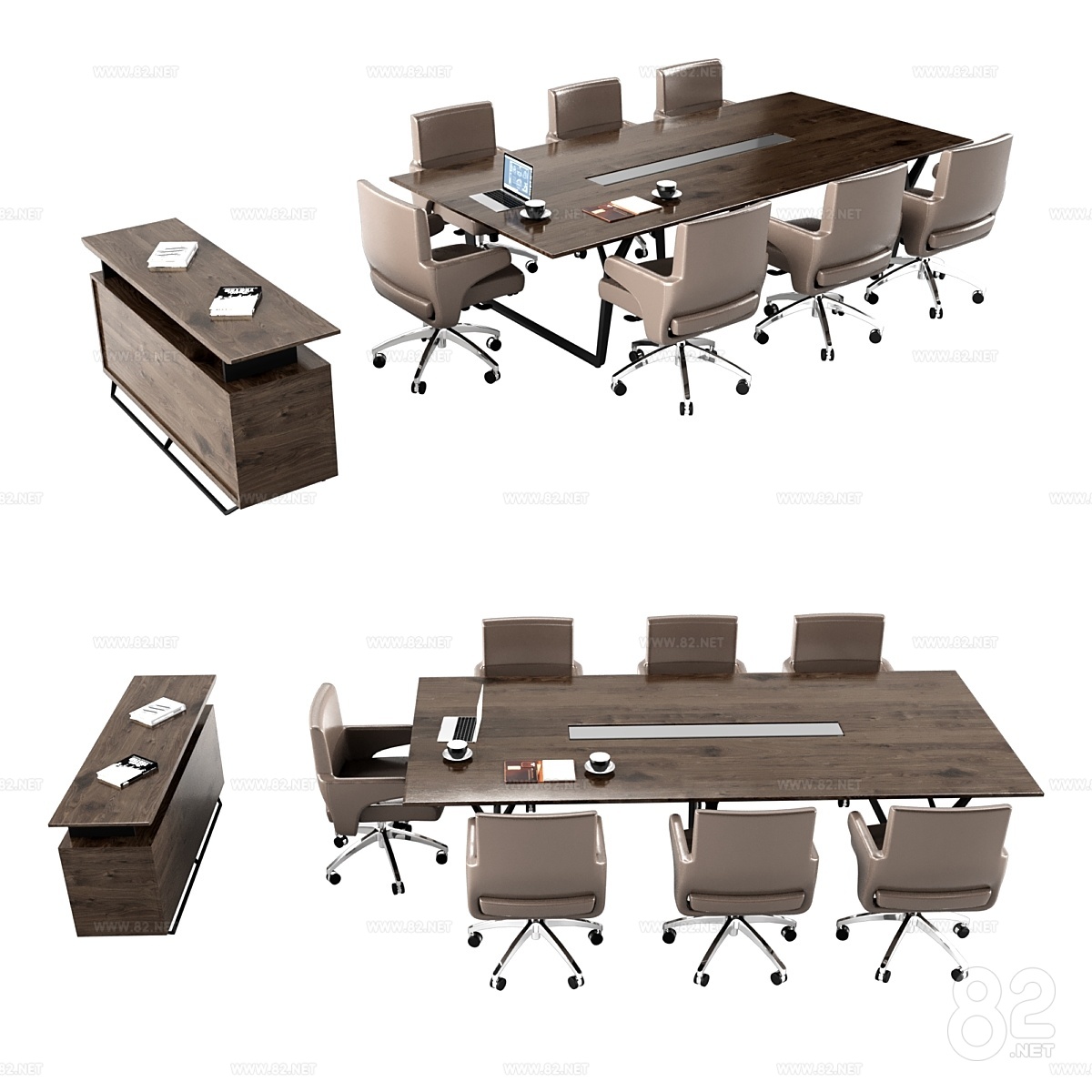 Conference table with office chair and cabinet download | 3Ds Max(.max ...