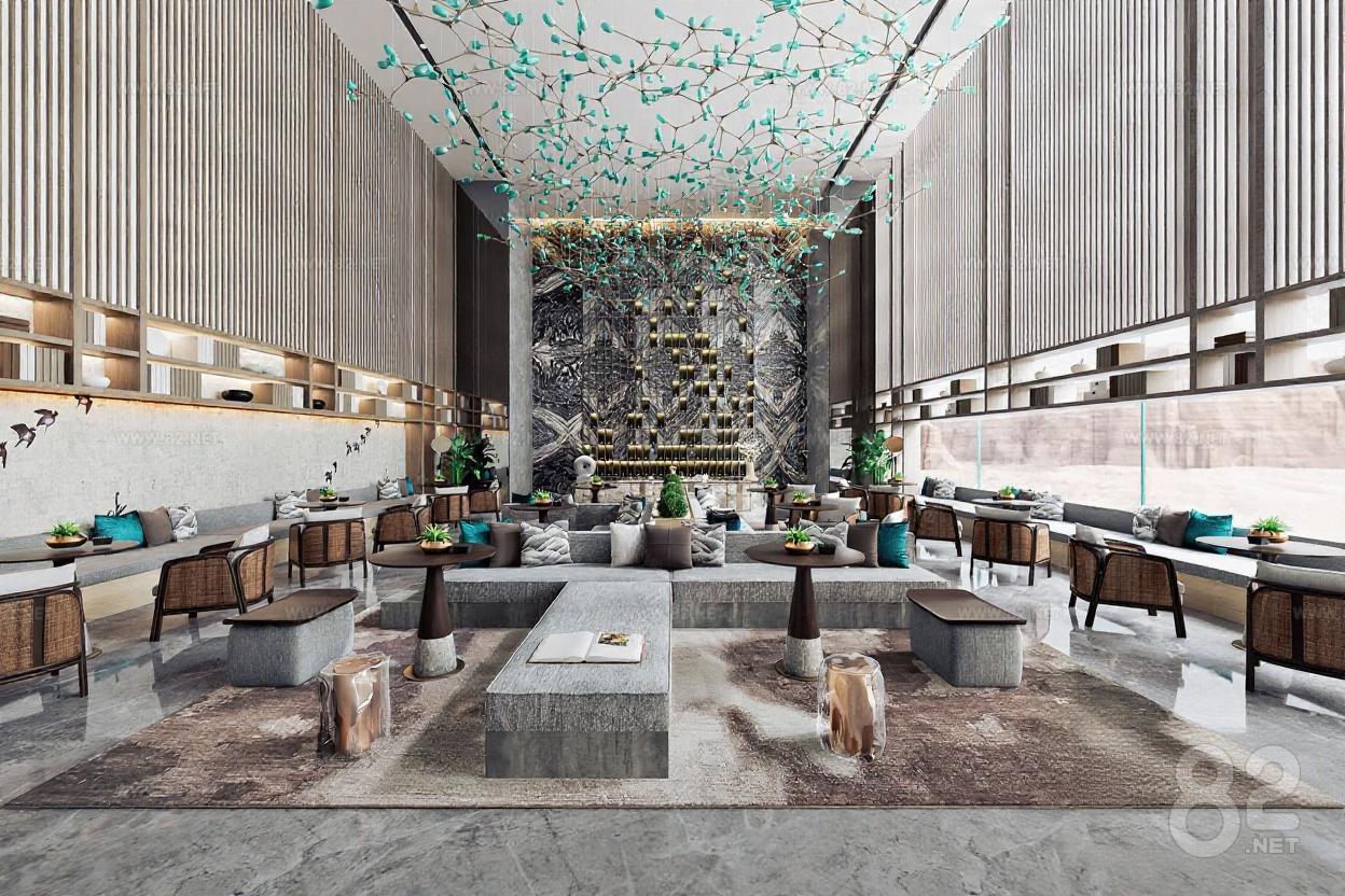 Image result for Hotel lobby high-end club interior design modern luxury art space 3D rendering concept map ...